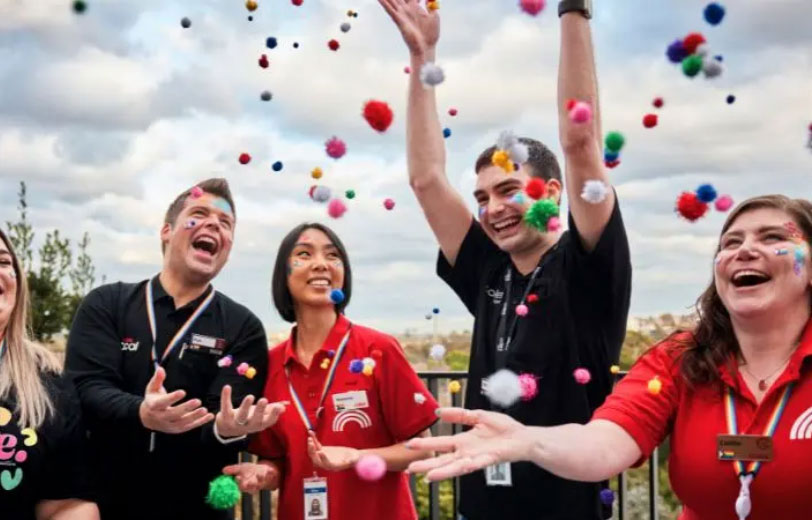 Coles staffs enjoying