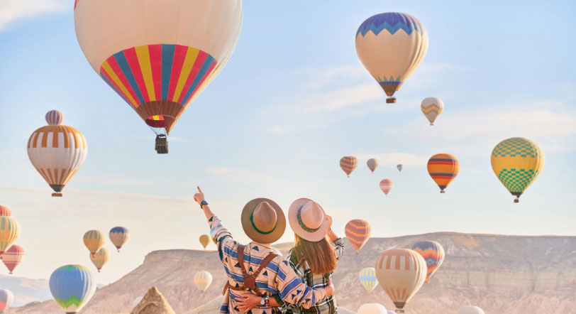 Hot air balloons